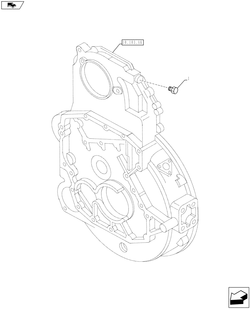 Схема запчастей Case IH F3BFE613E A003 - (55.014.AD) - ENGINE, SENSOR (55) - ELECTRICAL SYSTEMS