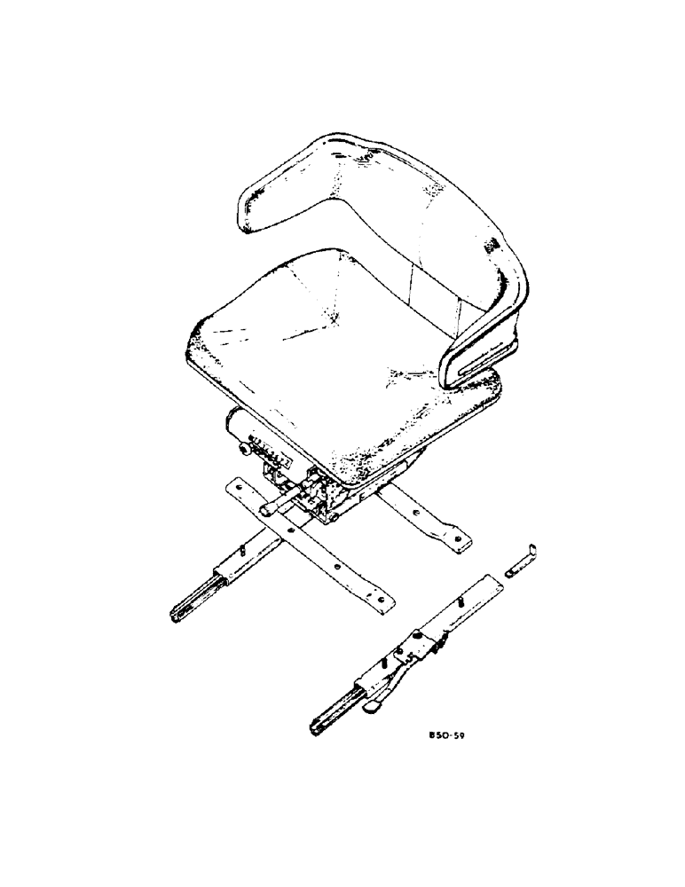 Схема запчастей Case IH 454 - (13-23) - SUSPENSION SEAT DELUXE, 454/105200 UP, 2400/100350 UP (05) - SUPERSTRUCTURE