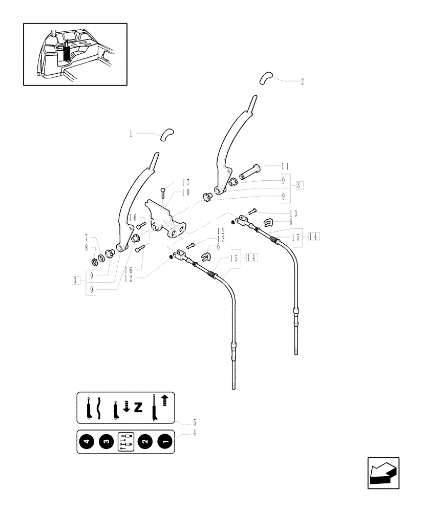 Схема запчастей Case IH MAXXUM 100 - (1.96.2/04) - 4 REMOTES (2NC+2CONFIG) - CONTROL VALVE (VAR.331845) (10) - OPERATORS PLATFORM/CAB