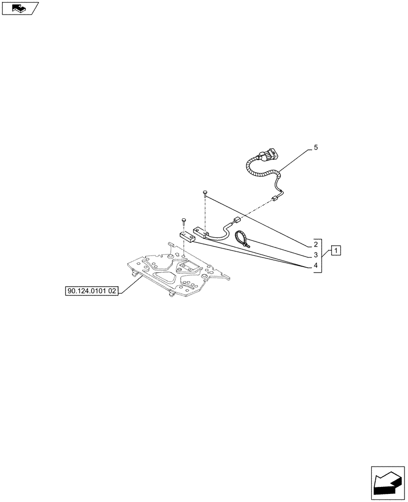 Схема запчастей Case IH FARMALL 75C - (55.408.05) - DRIVER SEAT, SWITCH (VAR.332850) (55) - ELECTRICAL SYSTEMS