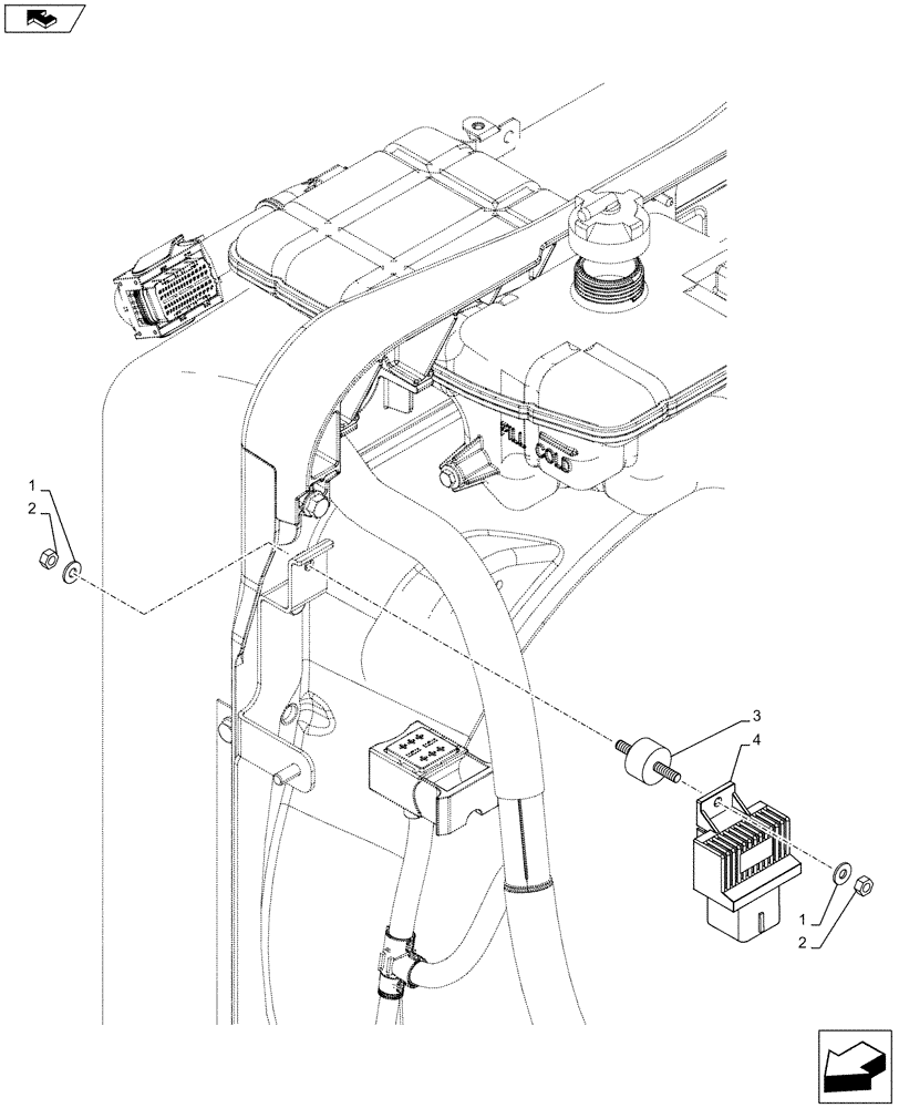 Схема запчастей Case IH FARMALL 85C - (55.202.AD) - VAR - 391013 - GLOW PLUG, ELECTRONIC CONTROL UNIT (55) - ELECTRICAL SYSTEMS