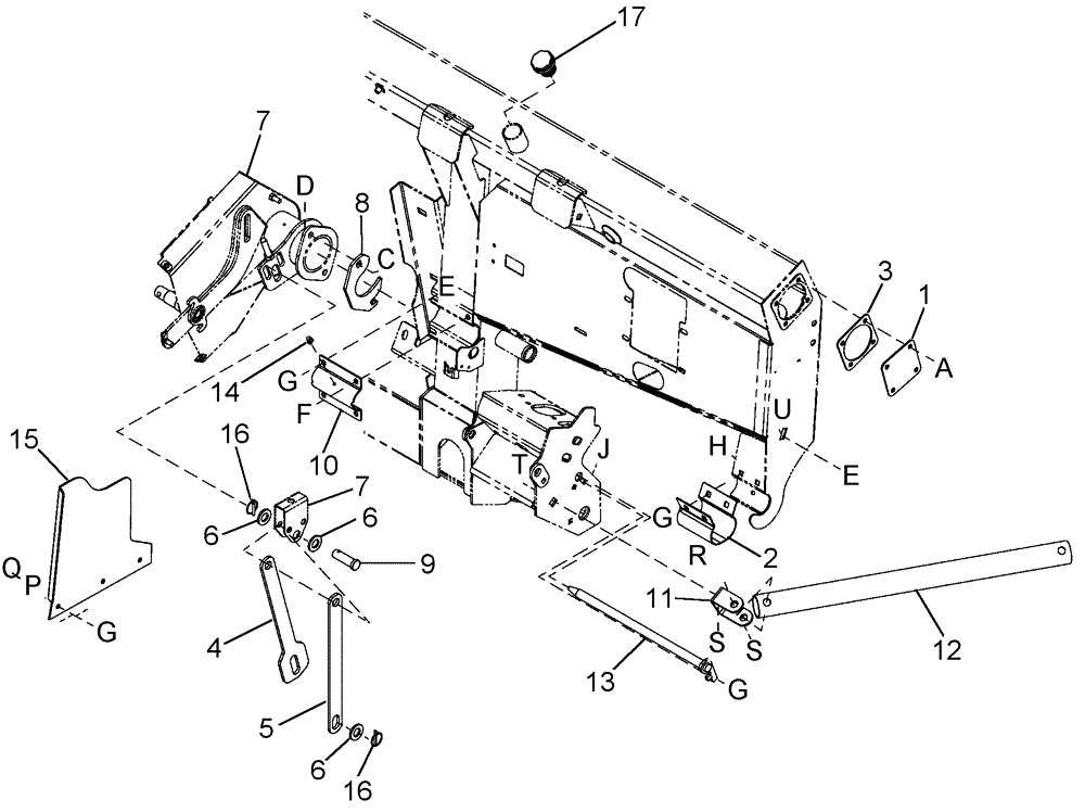 Схема запчастей Case IH 2142 - (09-35[03]) - ADAPTER FRAME AND COMPONENTS 