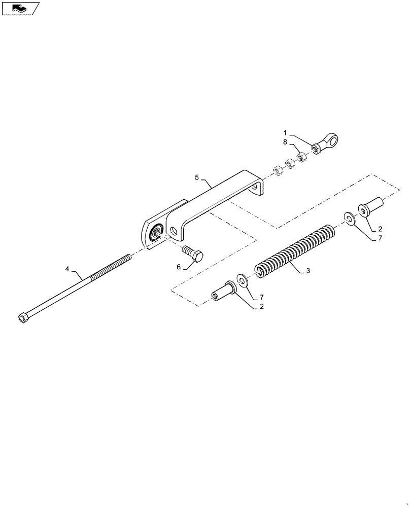 Схема запчастей Case IH WD1903 - (29.130.AA) - SPRING, CENTER PIVOT (29) - HYDROSTATIC DRIVE