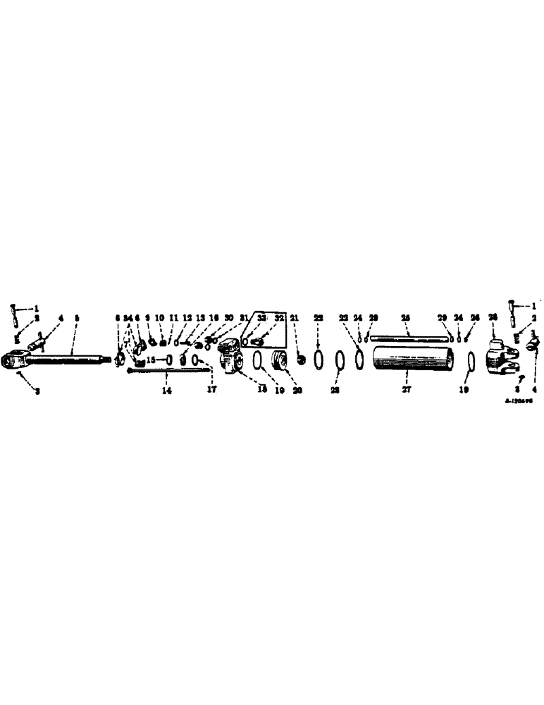 Схема запчастей Case IH 512 - (X-16) - HYDRAULIC CYLINDER, 2-1/2 X 8 