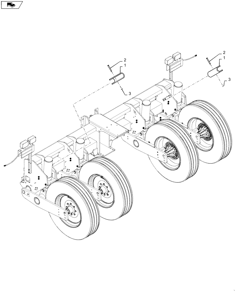 Схема запчастей Case IH 1255 - (35.948.AB[01]) - HYDRAULIC WING LOCK FOR 24 ROW (35) - HYDRAULIC SYSTEMS