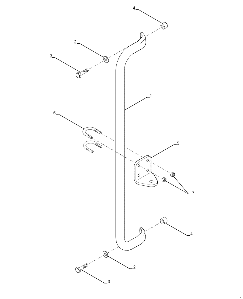 Схема запчастей Case IH MAGNUM 200 - (55.785.AF[02]) - MONITOR MOUNTING, CAB A POST (55) - ELECTRICAL SYSTEMS