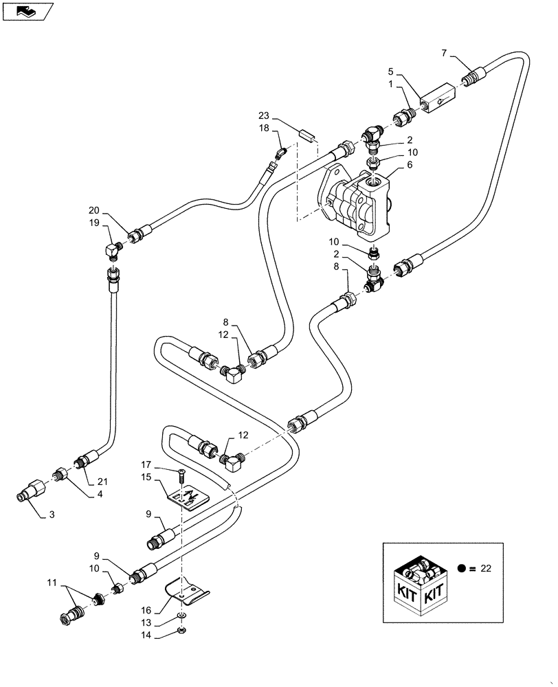 Схема запчастей Case IH 1625 - (35.912.AC[01]) - FAN HYDRAULICS (35) - HYDRAULIC SYSTEMS