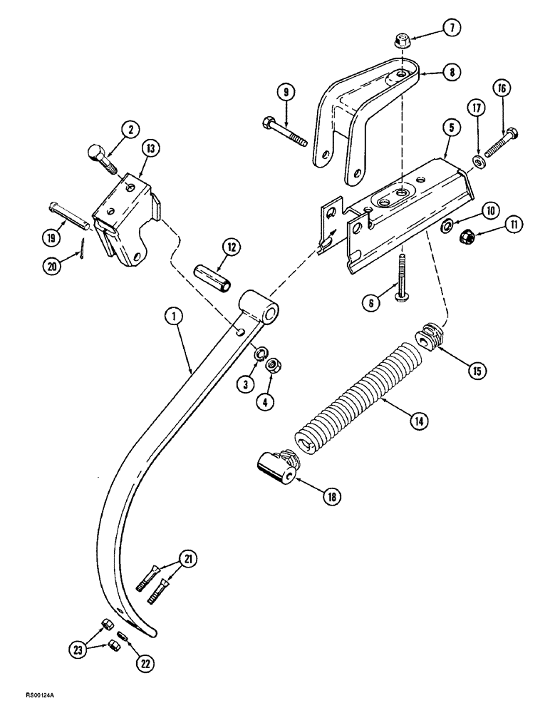 Схема запчастей Case IH 4300 - (9-108) - SHANK ASSEMBLY, VIBRA SHANK (09) - CHASSIS/ATTACHMENTS