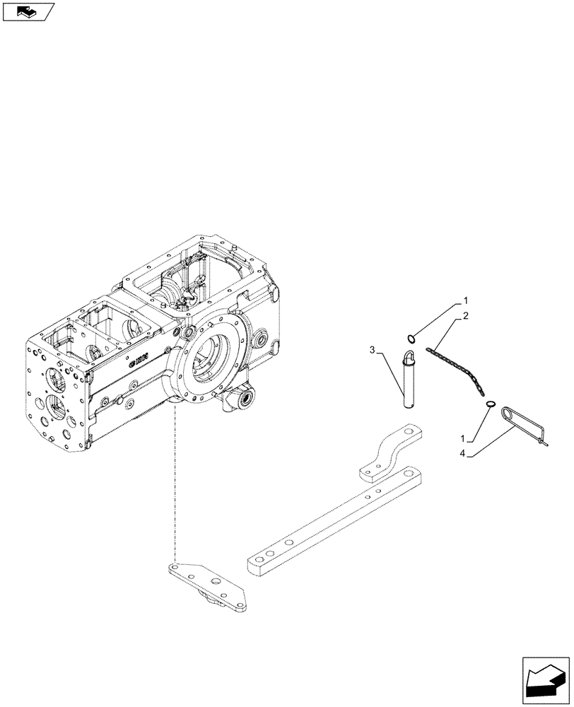 Схема запчастей Case IH FARMALL 115C - (37.100.AC) - VAR - 334202, 334203, 334209 - DRAWBAR, CLEVIS PIN (37) - HITCHES, DRAWBARS & IMPLEMENT COUPLINGS