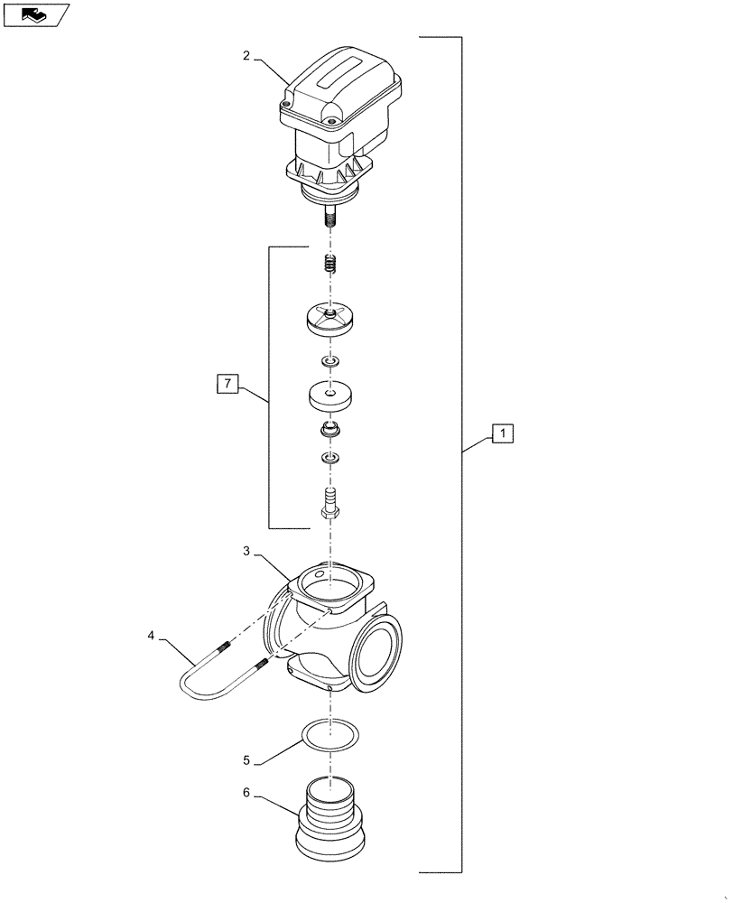 Схема запчастей Case IH 2240 - (78.110.AB[01]) - BOOM SHUT-OFF VALVE (78) - SPRAYING