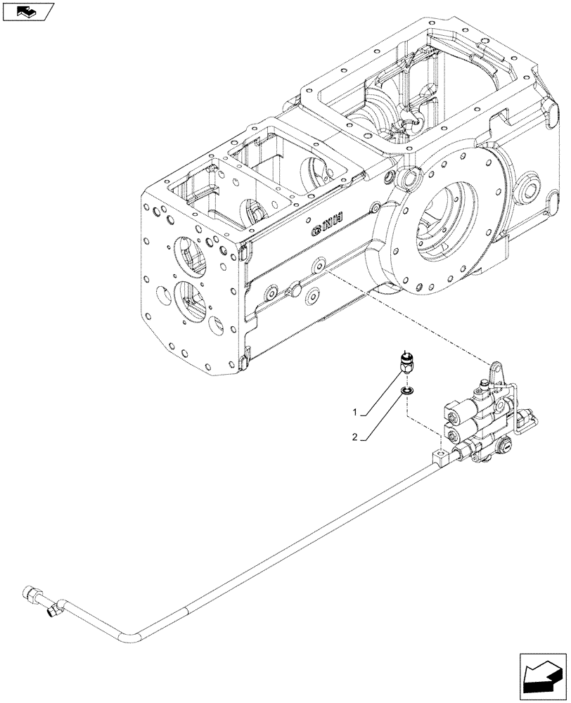 Схема запчастей Case IH FARMALL 115C - (55.021.AB) - PRESSURE SWITCH, TRANSMISSION, OIL (55) - ELECTRICAL SYSTEMS