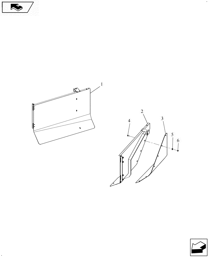 Схема запчастей Case IH DOUBLE WINDROW - (88.240.AB) - SHIELD, WINDROW (88) - ACCESSORIES