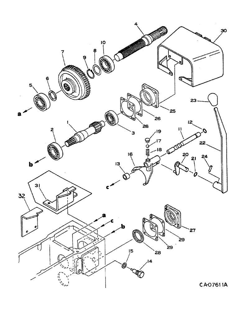 Схема запчастей Case IH 274 - (07-14) - DRIVE TRAIN, POWER TAKE-OFF (04) - Drive Train