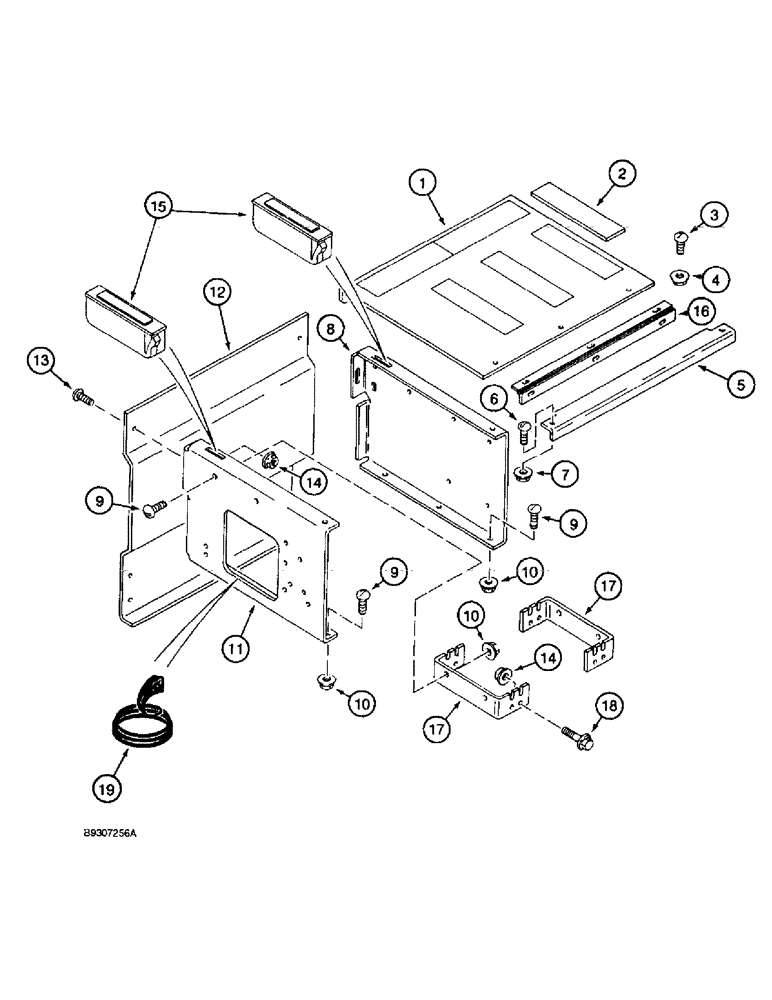 Схема запчастей Case IH 1688 - (9H-24) - VALVE CONTROL BOX (12) - CHASSIS