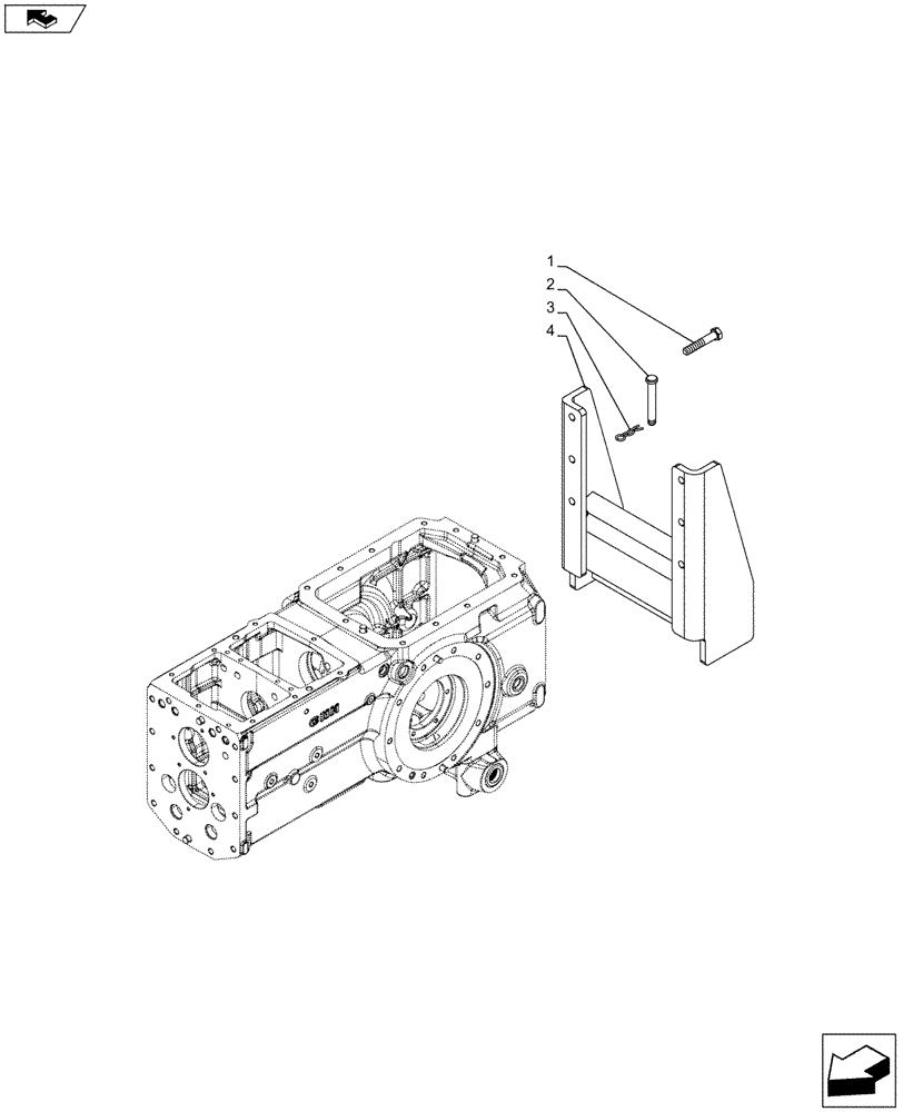 Схема запчастей Case IH FARMALL 95C - (37.100.AK[01]) - VAR - 392905, 334209 - DRAWBAR, FRAME (37) - HITCHES, DRAWBARS & IMPLEMENT COUPLINGS