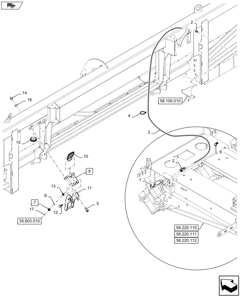 Схема запчастей Case IH 2606XR - (35.603.020) - QUICK COUPLING (35) - HYDRAULIC SYSTEMS