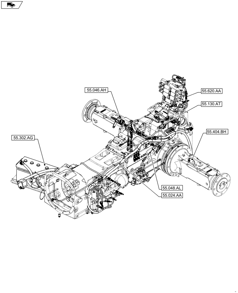 Схема запчастей Case IH FARMALL 95C - (00.000.55[02]) - PICTORIAL INDEX - ELECTRICAL SYSTEMS (00) - GENERAL & PICTORIAL INDEX