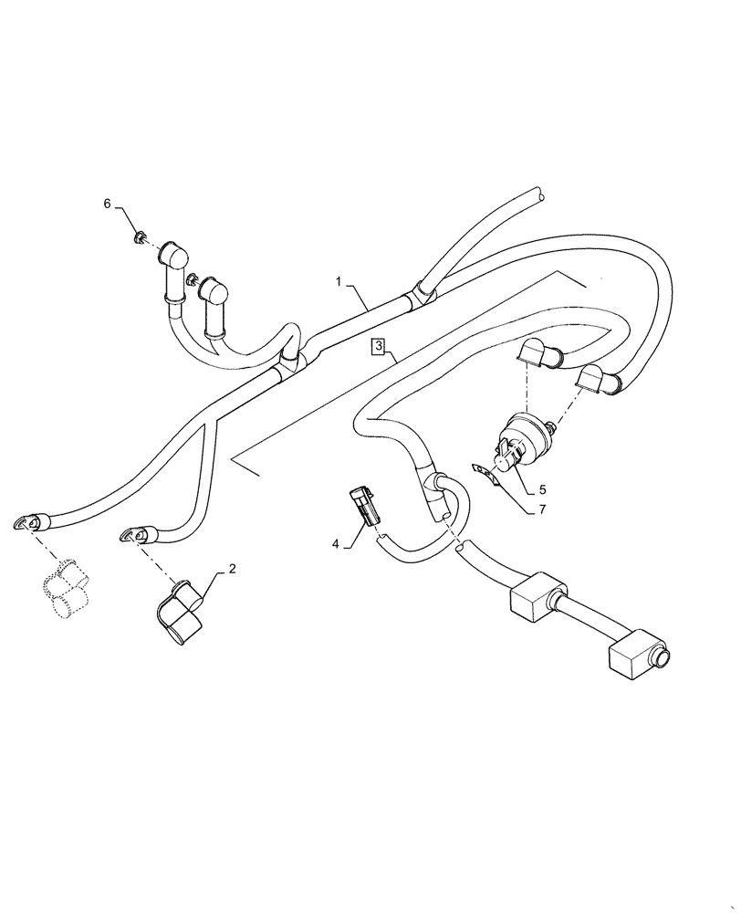 Схема запчастей Case IH MAGNUM 315 - (55.302.AI) - BATTERY, DISCONNECT SWITCH & CABLES (55) - ELECTRICAL SYSTEMS