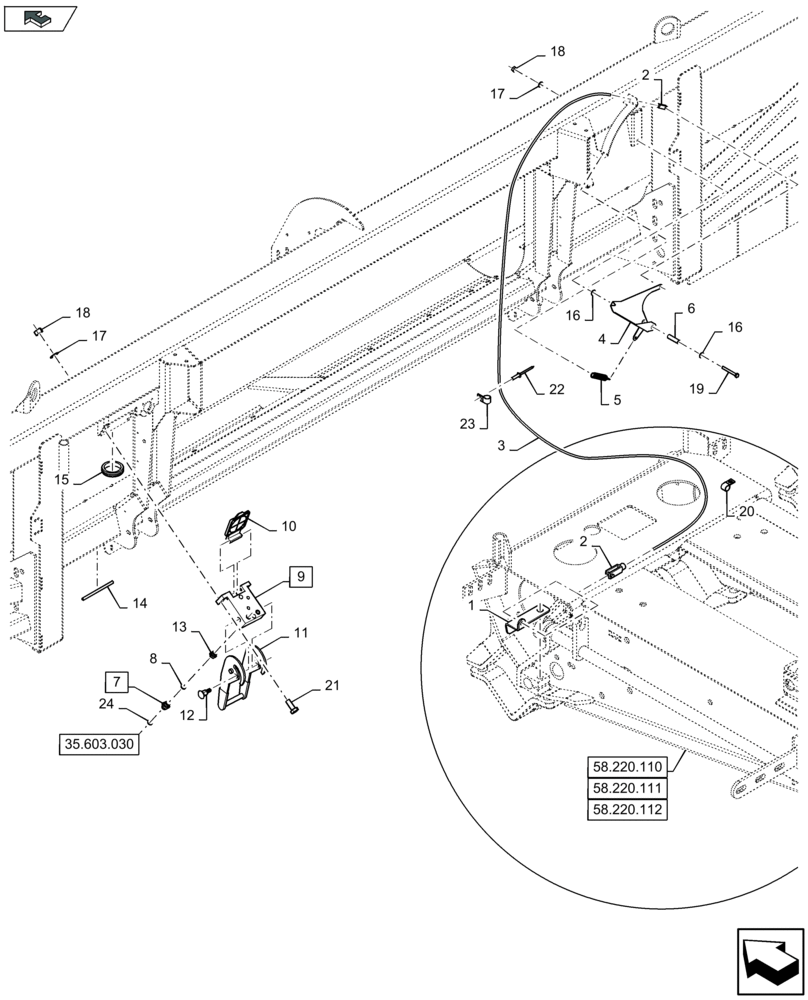 Схема запчастей Case IH 2608XR - (35.603.040) - QUICK COUPLING (35) - HYDRAULIC SYSTEMS