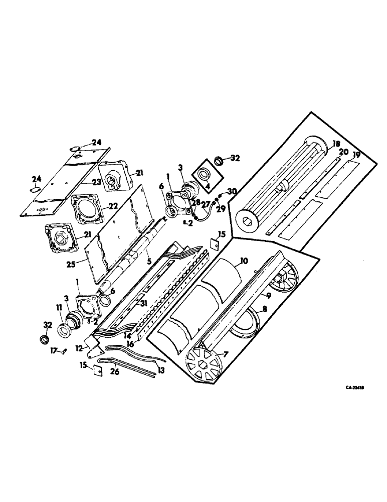 Схема запчастей Case IH 915 - (R-31) - SEPARATOR, CYLINDER BEATER AND GRATE Separation