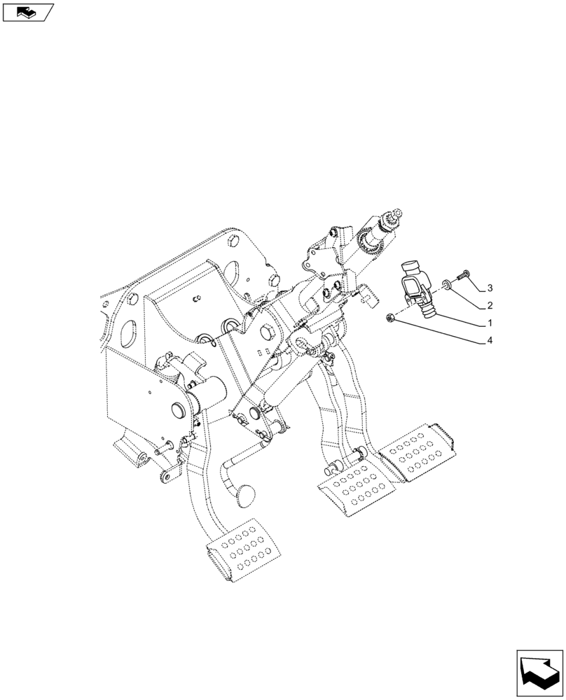 Схема запчастей Case IH FARMALL 95C - (55.618.AI) - LIMIT SWITCH (55) - ELECTRICAL SYSTEMS