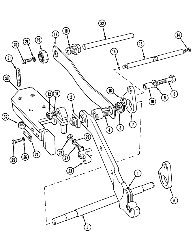 Схема запчастей Case IH 1594 - (8-290) - DRAFT CONTROL MECHANISM (08) - HYDRAULICS