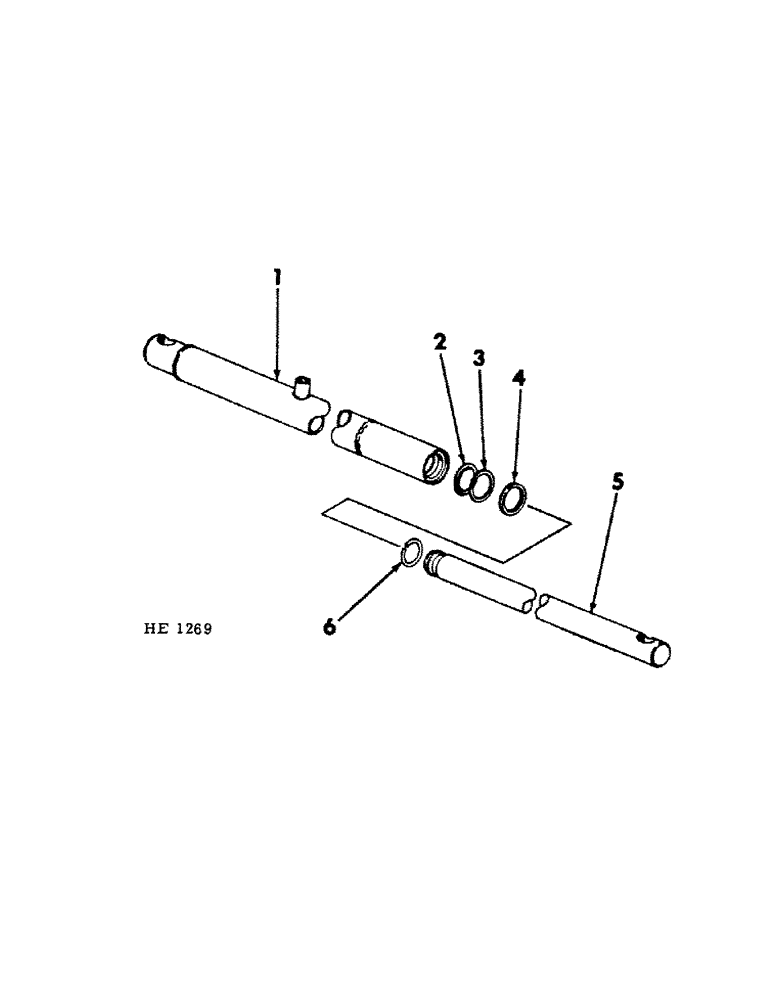 Схема запчастей Case IH 1501 - (A-40) - BOOM LIFT CYLINDER, 1-3/4 X 27-7/16 SINGLE ACTING 