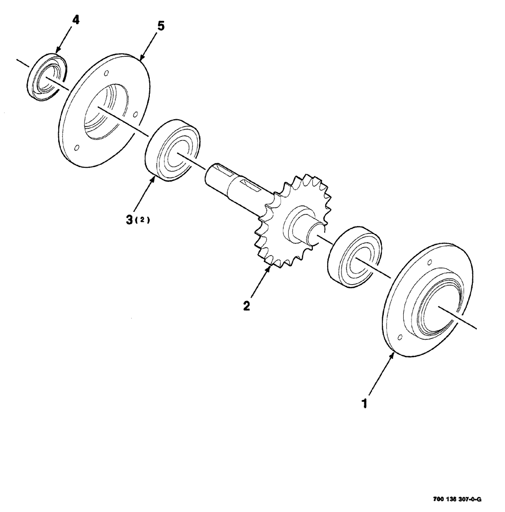 Схема запчастей Case IH 525 - (02-020) - JACKSHAFT ASSEMBLY (UPPER) (58) - ATTACHMENTS/HEADERS