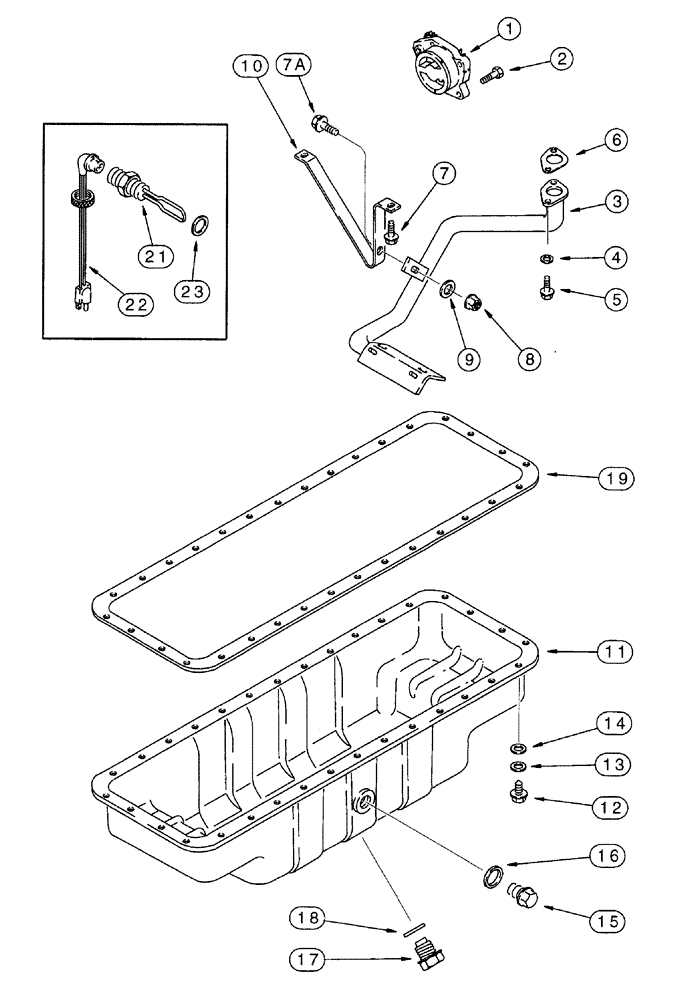 Схема запчастей Case IH 7220 - (2-052) - OIL PUMP, PAN AND HEATER, 6T-830 EMISSIONS CERT. ENGINE, 7220 TRACTOR, P.I.N. JJA0064978 AND AFTER (02) - ENGINE