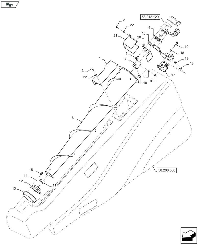 Схема запчастей Case IH 2608XR - (58.212.110) - SIDE DIVIDERS - D586 (58) - ATTACHMENTS/HEADERS