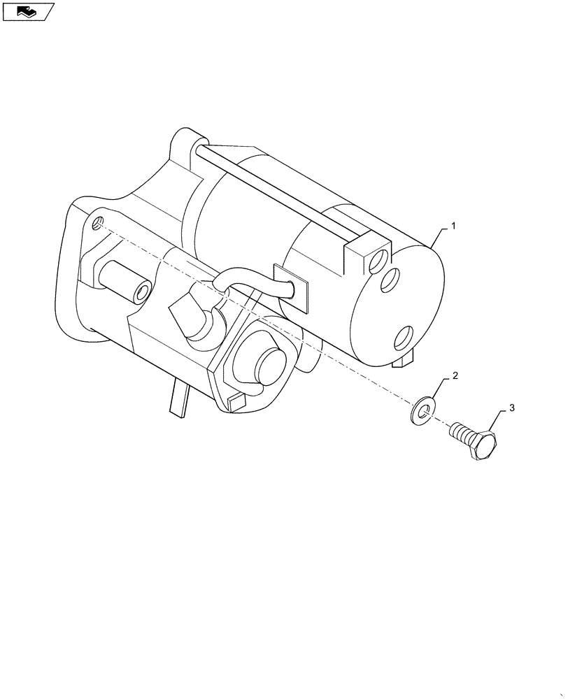 Схема запчастей Case IH SR130 - (55.201.AE) - STARTER MOTOR (55) - ELECTRICAL SYSTEMS