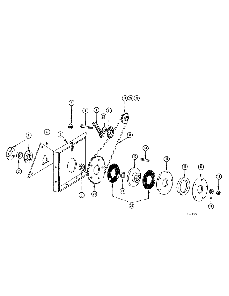 Схема запчастей Case IH 400 - (020) - HEADER AUGER CLUTCH AND DRIVE (58) - ATTACHMENTS/HEADERS