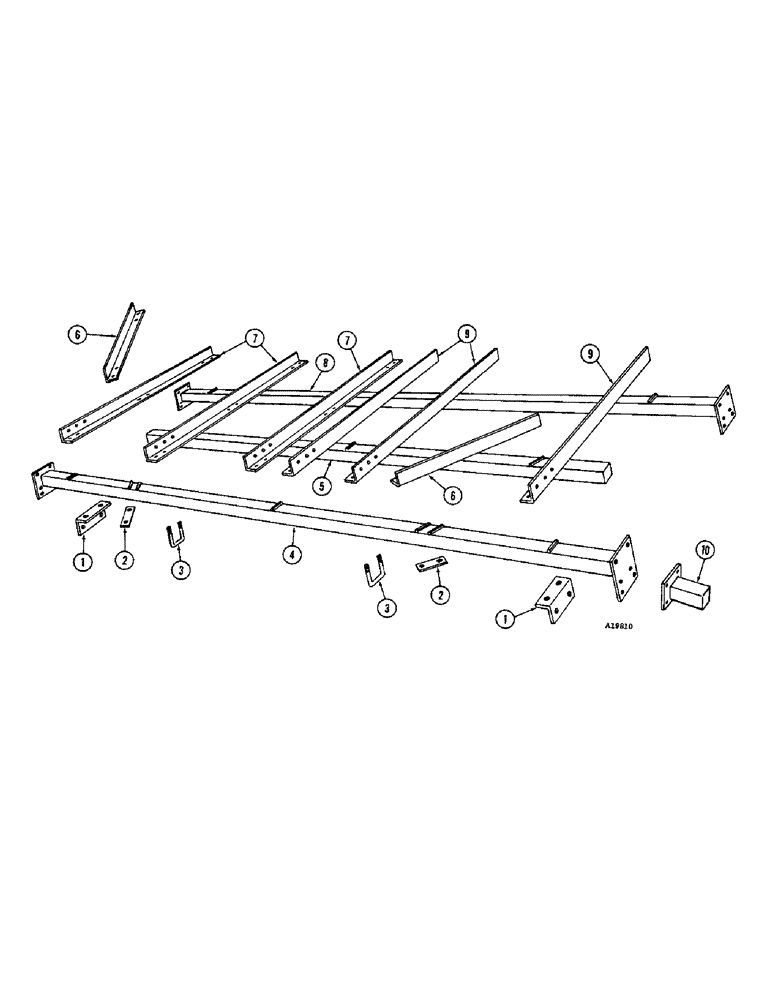 Схема запчастей Case IH FC-SERIES - (66[A]) - MAIN FRAME AND EXTENSION, 11-6 