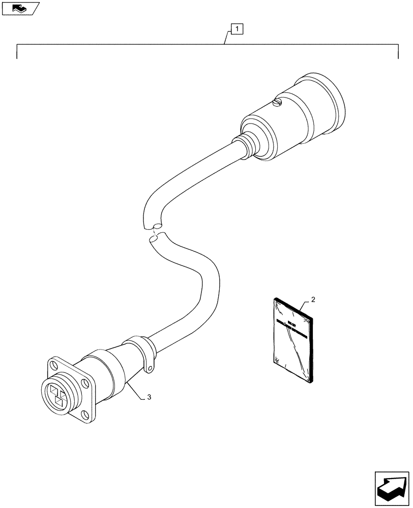 Схема запчастей Case IH MXM175 - (1.75.7) - DIA KIT, SAE AUXILIARY POWER ADAPTOR (06) - ELECTRICAL SYSTEMS