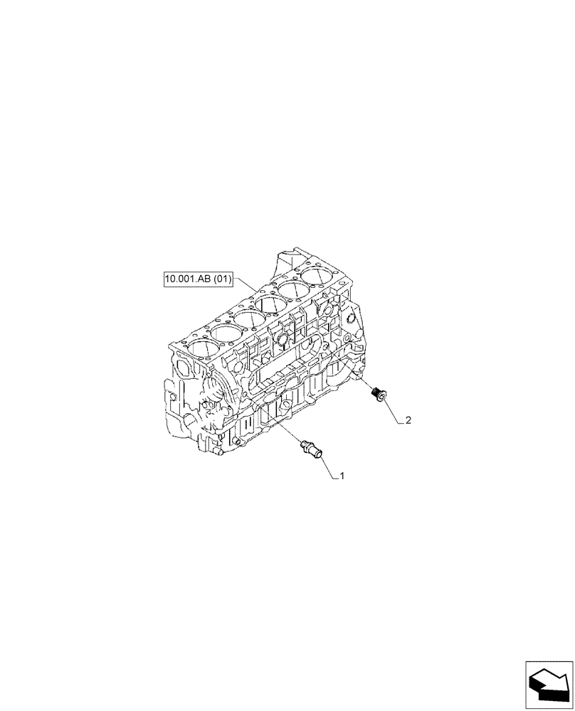 Схема запчастей Case IH F2CFA613A E001 - (10.400.AP[02]) - COOLANT LINES (10) - ENGINE