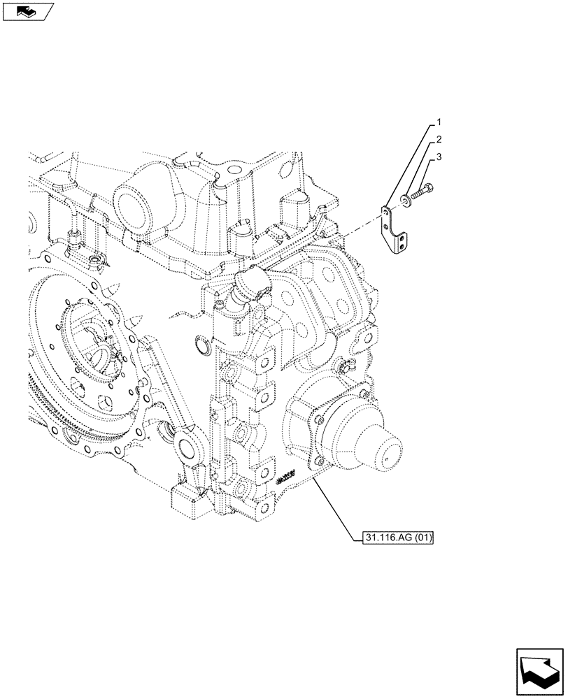 Схема запчастей Case IH MAXXUM 110 - (35.204.BE[09]) - VAR - 390283 - REMOTE CONTROL VALVE, BRACKET (35) - HYDRAULIC SYSTEMS