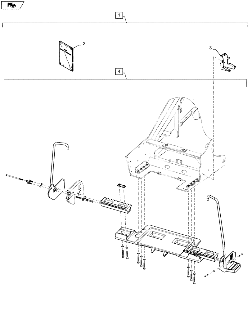 Схема запчастей Case IH STX450 - (88.037.02) - DIA KIT, FRONT CASTING (88) - ACCESSORIES