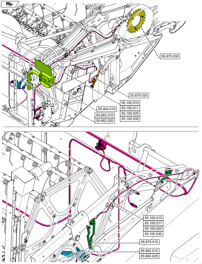 Схема запчастей Case IH 3050-25FT L - (55.000.00) - SECTION INDEX - ELECTRICAL SYSTEMS (55) - ELECTRICAL SYSTEMS