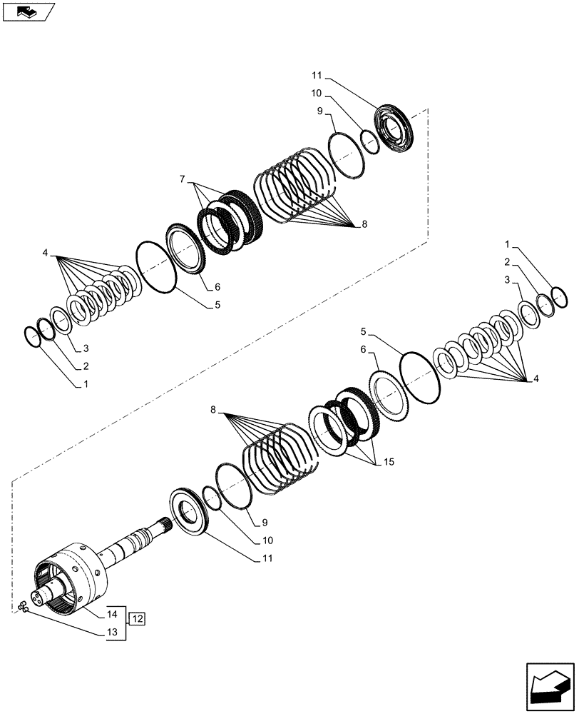 Схема запчастей Case IH MAXXUM 120 - (21.140.AP) - VAR - 390283 - TRANSMISSION, CLUTCH, DRIVE SHAFT (21) - TRANSMISSION