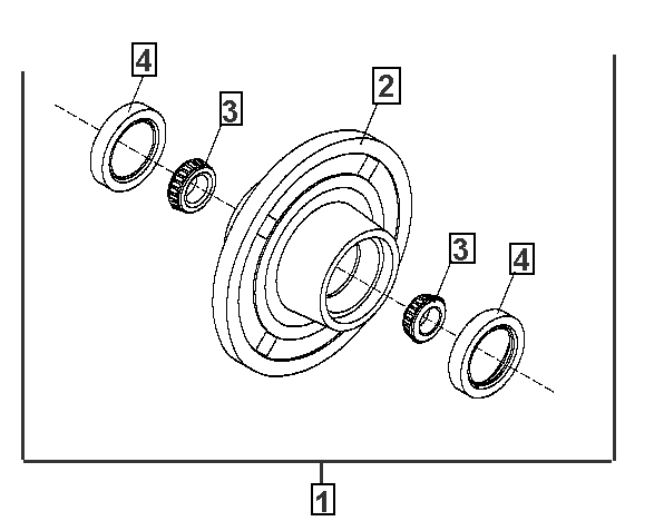 Схема запчастей Case IH 1230 - (75.110.24[01]) - BEARING COULTER (75) - SOIL PREPARATION