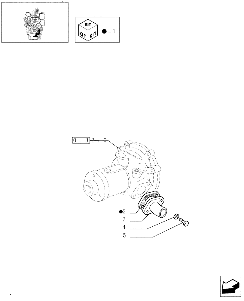 Схема запчастей Case IH JX1060C - (0.32.3) - WATER LINE (01) - ENGINE