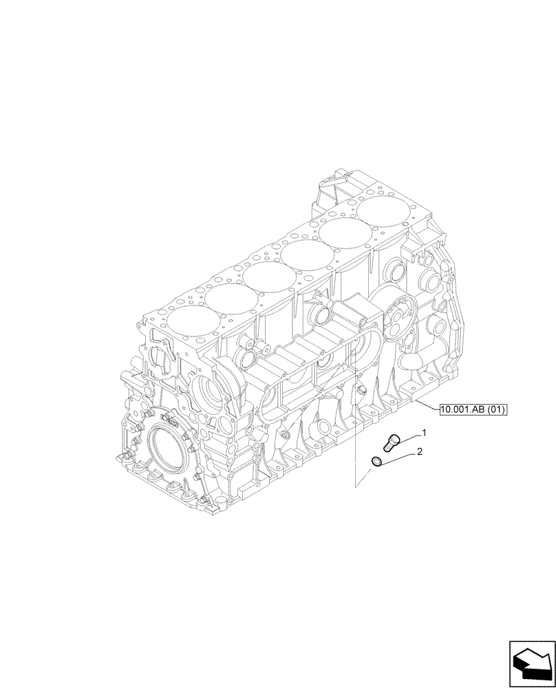 Схема запчастей Case IH F2CFA613A E001 - (55.013.AA) - OIL LEVEL SENSOR (55) - ELECTRICAL SYSTEMS