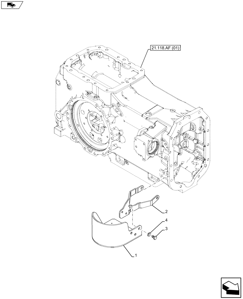 Схема запчастей Case IH MAXXUM 110 - (35.106.AQ) - VAR - 390283 - FILTER, SUPPORT (35) - HYDRAULIC SYSTEMS