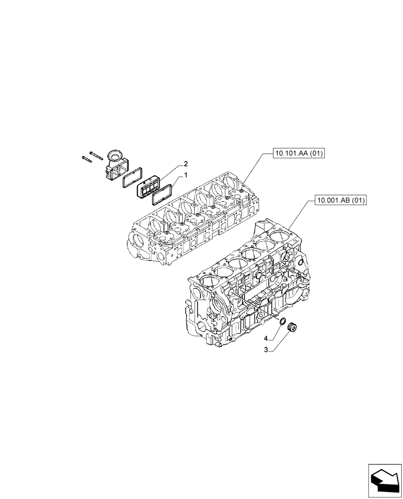 Схема запчастей Case IH F2CFA613A E001 - (55.202.AA[01]) - COLD START (55) - ELECTRICAL SYSTEMS