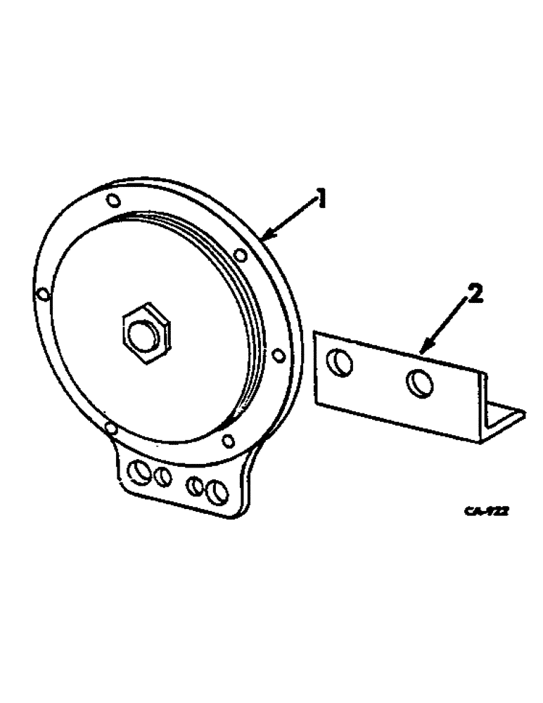 Схема запчастей Case IH 2500 - (08-44) - HORN (06) - ELECTRICAL