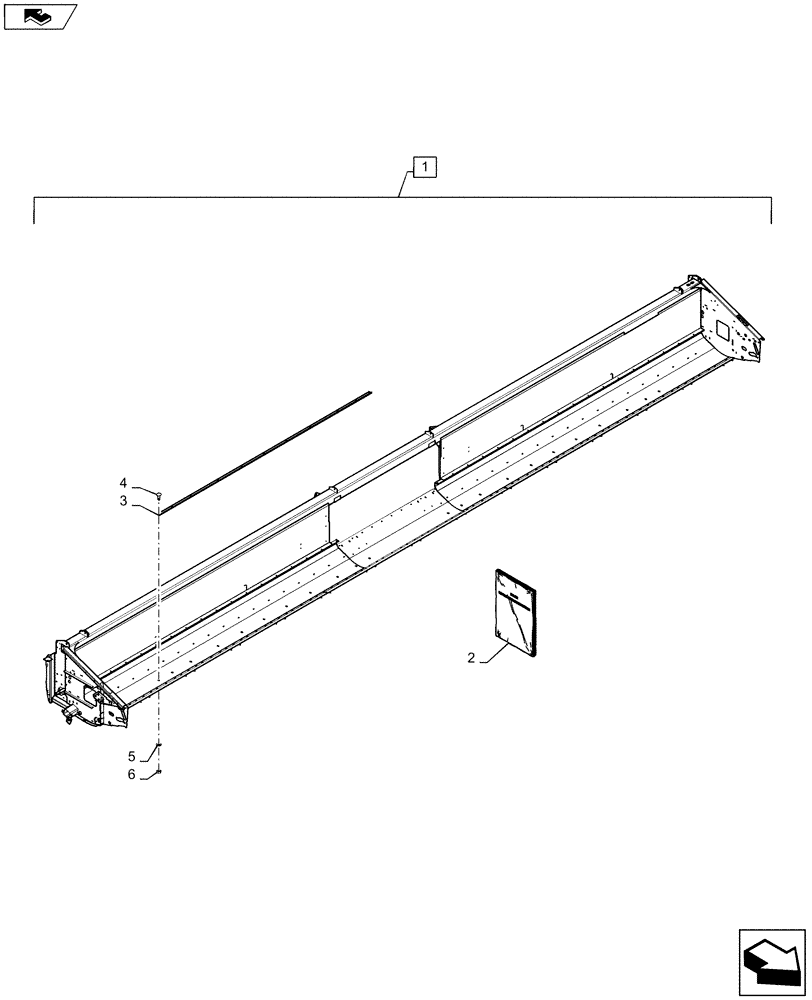 Схема запчастей Case IH 2020 - (88.058.03) - DIA KIT, STRIPPER, 35 FT HEADER AUGER (88) - ACCESSORIES