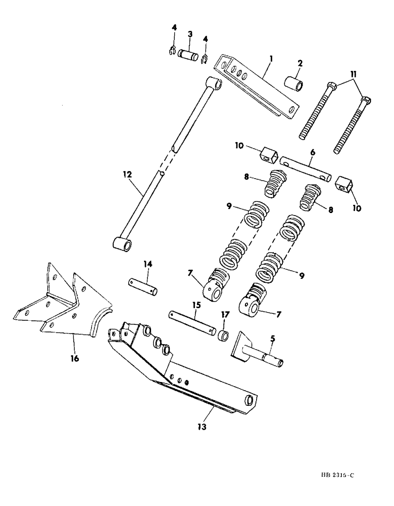 Схема запчастей Case IH 4000 - (09-07) - FRAME, HEADER FLOATATION AND ARM, FOR DUAL AUGER HEADER 1979 AND SINCE (12) - FRAME