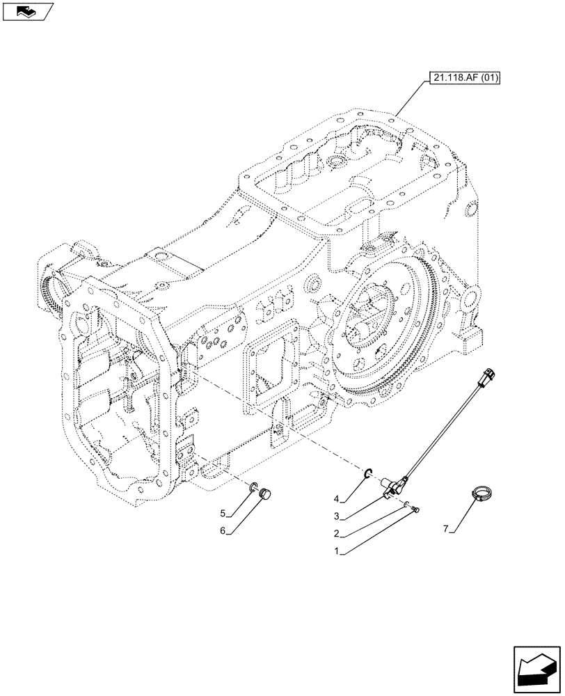 Схема запчастей Case IH MAXXUM 110 - (55.020.AB[02]) - VAR - 390283 - TRANSMISSION, SENSOR (55) - ELECTRICAL SYSTEMS