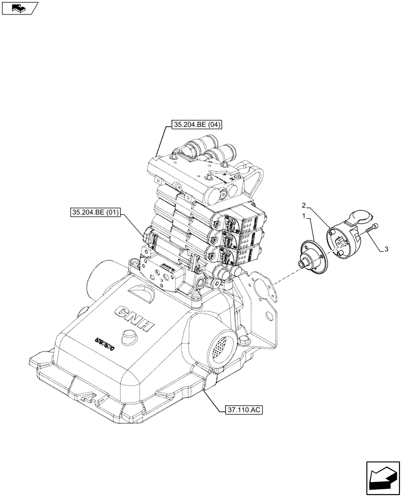 Схема запчастей Case IH MAXXUM 130 - (55.510.BM[01]) - VAR - 336007, 390007 - TRAILER, SOCKET - ISO (55) - ELECTRICAL SYSTEMS