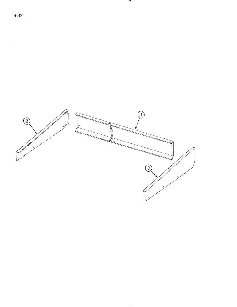 Схема запчастей Case IH 575 - (9-32) - SPLASH GUARD (09) - CHASSIS/ATTACHMENTS